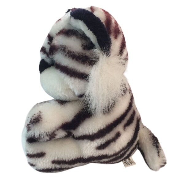 Vintage Circus Circus Casino White Tiger Plush 9" Stuffed Animal Toy Stripes - Picture 5 of 7